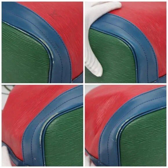 LOUIS VUITTON Epi Toriko color Noe Bag Red Blue Green M44084 LV Auth 140074